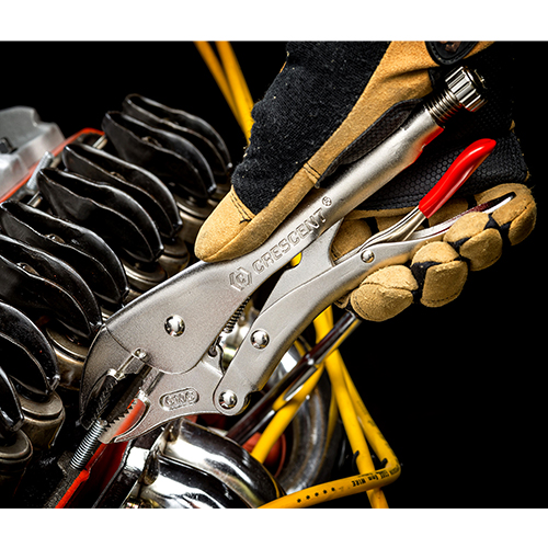 Crescent Tools 10" Curved Jaw Locking Pliers with Wire Cutter C10CVN